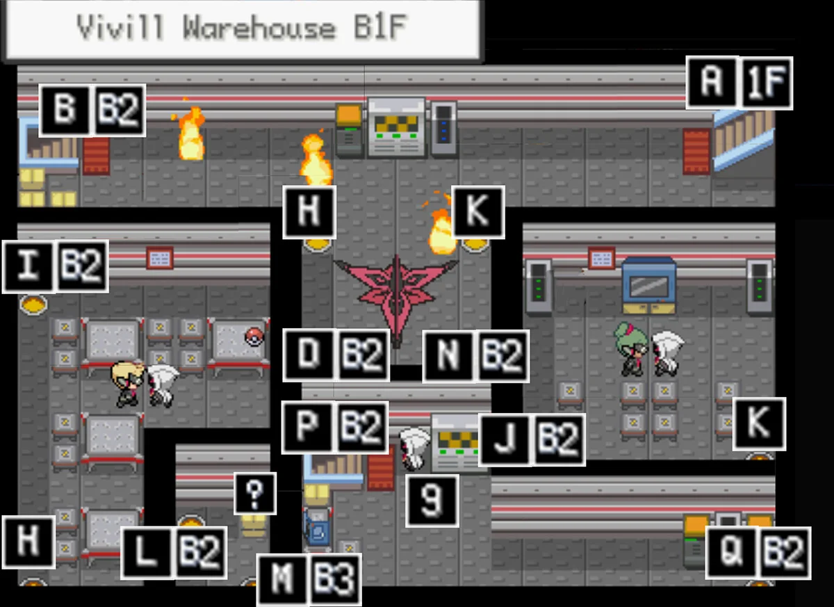 Vivill Warehouse B1F map