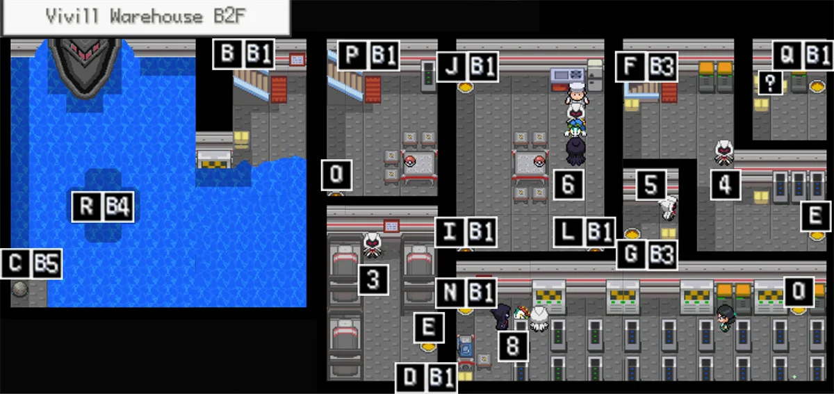 Vivill Warehouse B2F map