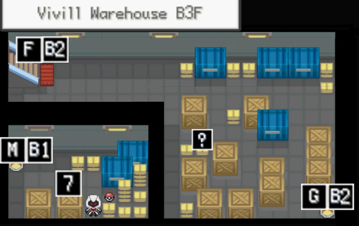 Vivill Warehouse B3F map