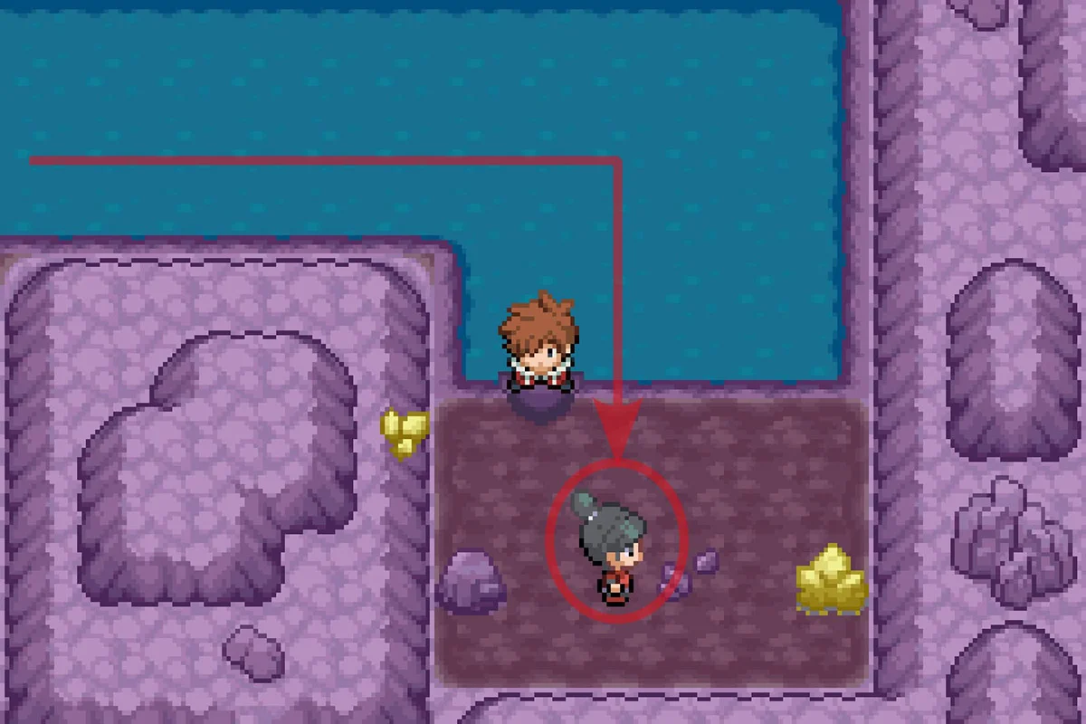 메가 트레이너 크리스탈에게 다가가는 모습. / Pokémon Unbound