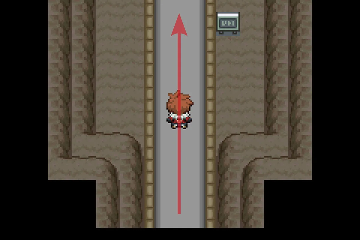 고속도로로 진입한 후 북쪽으로 걷는 모습. / Pokémon Unbound