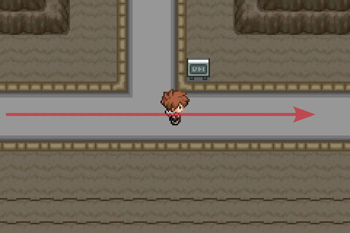 동쪽 경로를 따라가는 모습. / Pokémon Unbound