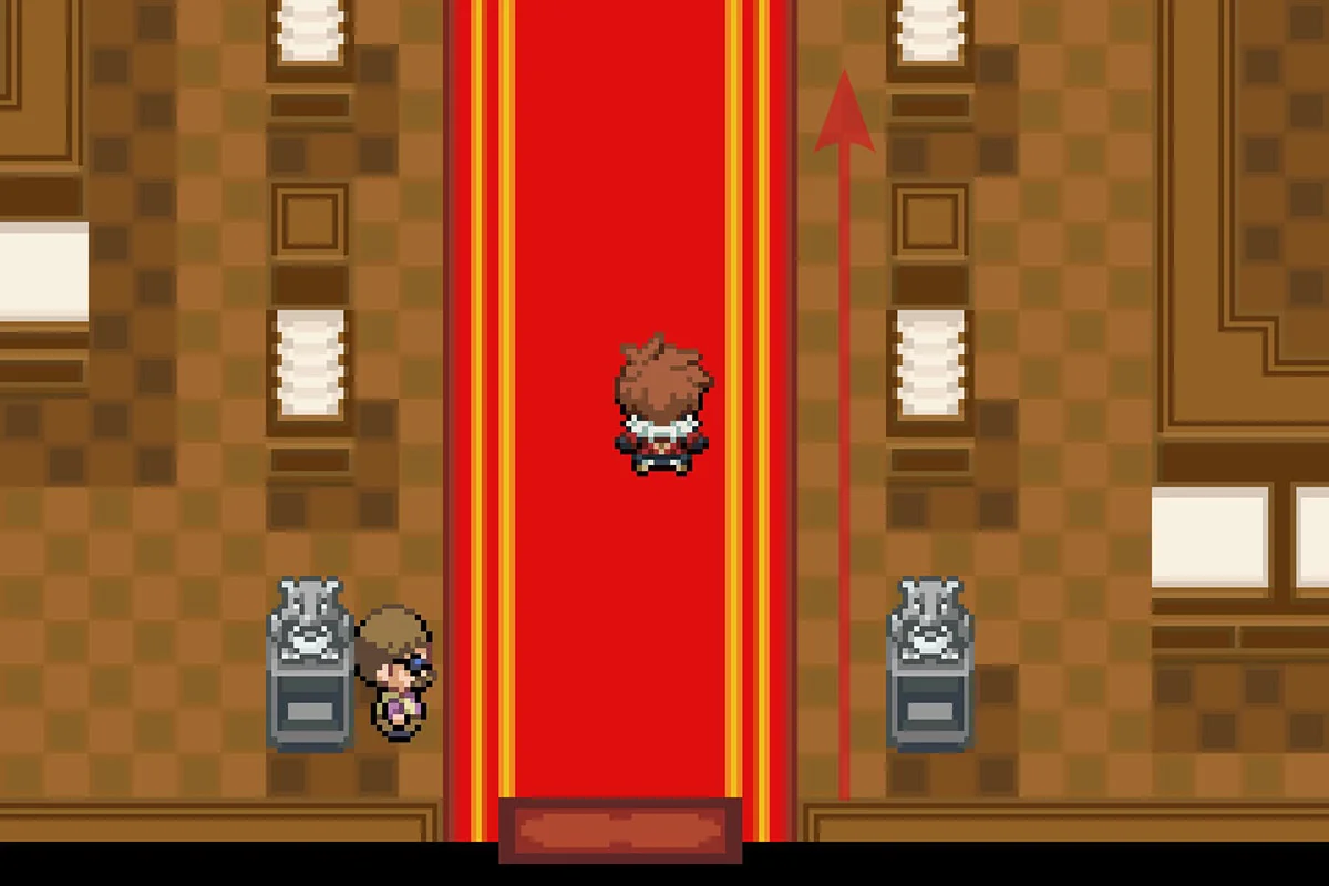 맨션에 들어간 후 북쪽으로 가는 모습. / Pokémon Unbound