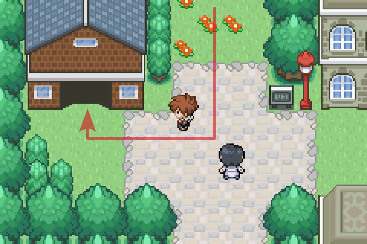 창고로 들어가는 모습. / Pokémon Unbound