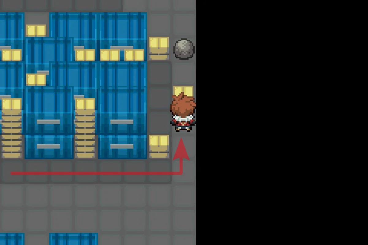 이 상자 안에서 다부니나이트를 찾는 모습. / Pokémon Unbound