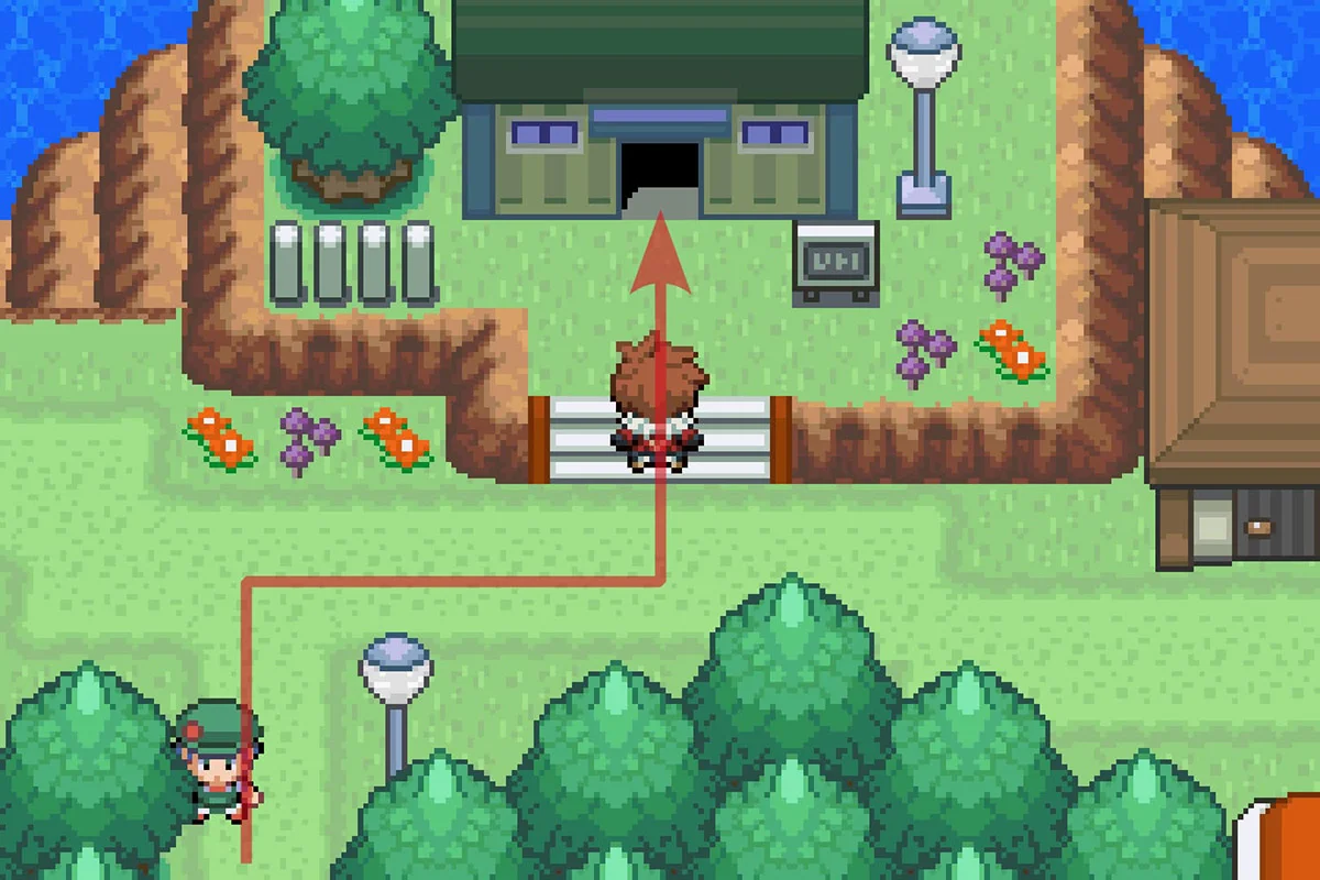 비빌 창고로 들어가는 모습. / Pokémon Unbound