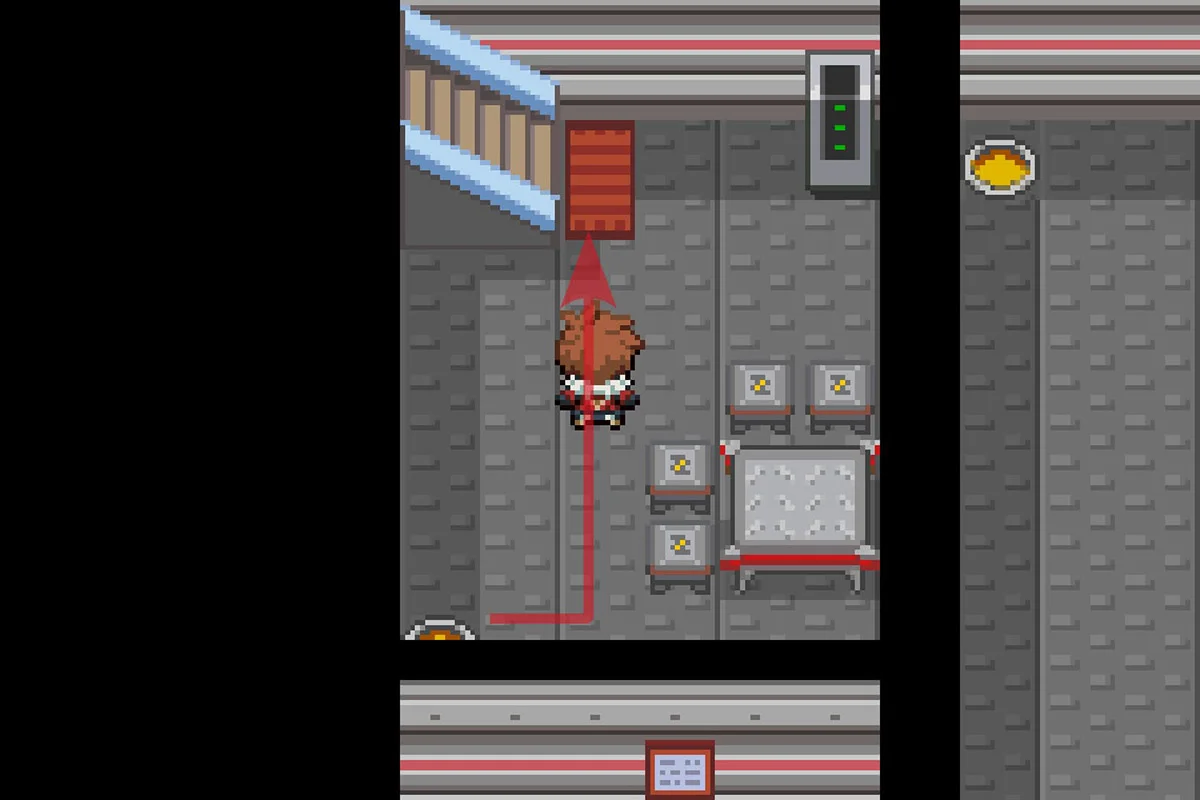 북쪽 계단을 오르는 모습. / Pokémon Unbound