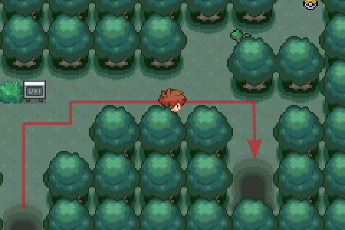 동쪽 입구를 통과하는 모습. / Pokémon Unbound