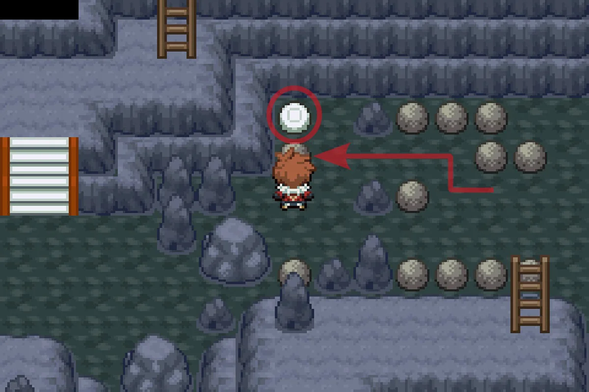 압력판 위로 바위를 미는 모습. / Pokémon Unbound