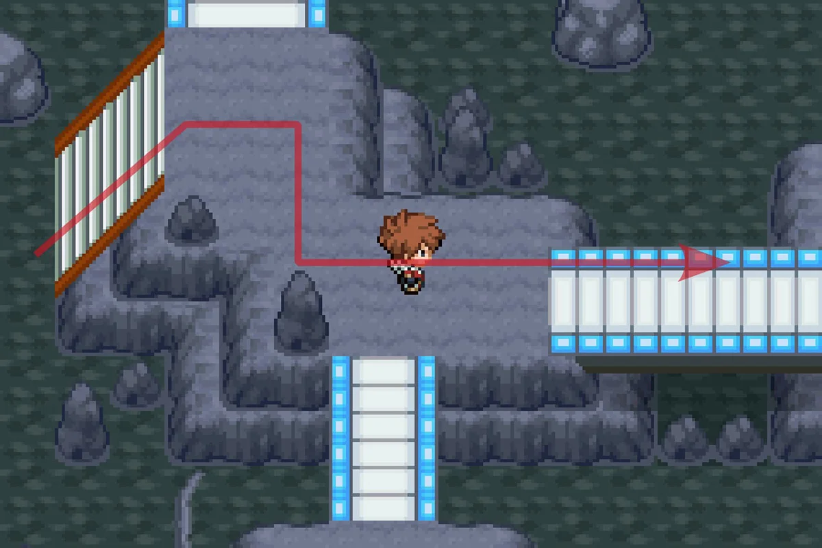 동쪽으로 계속 가는 모습. / Pokémon Unbound