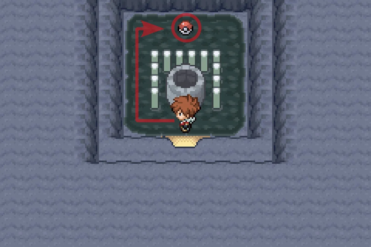 동굴 안에서 입치트나이트를 찾는 모습. / Pokémon Unbound