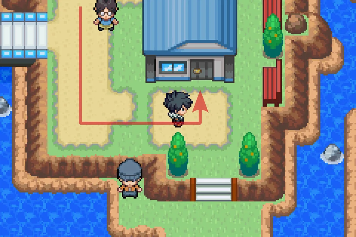 아서의 집으로 들어가는 모습. / Pokémon Unbound