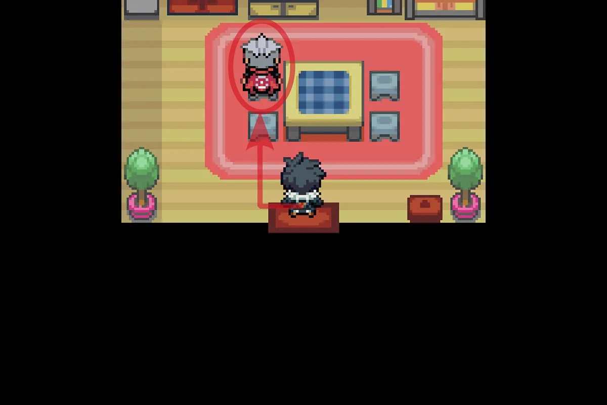 아서가 보만다나이트를 주는 모습. / Pokémon Unbound