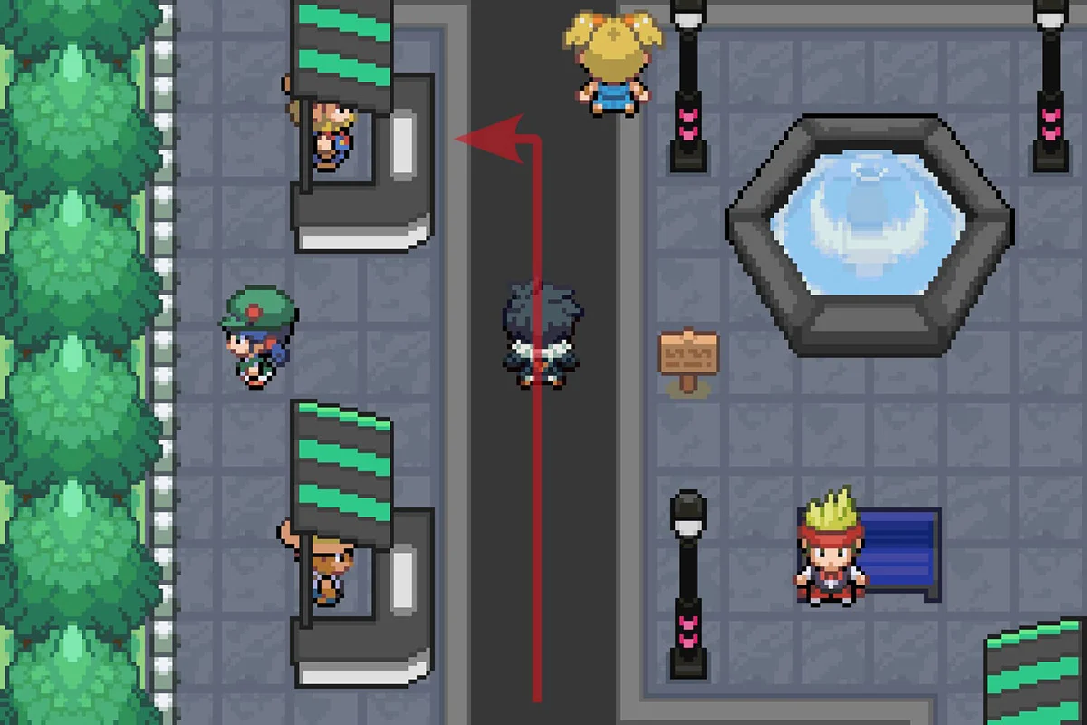 메가스톤 제작자와 상호작용하는 모습. / Pokémon Unbound