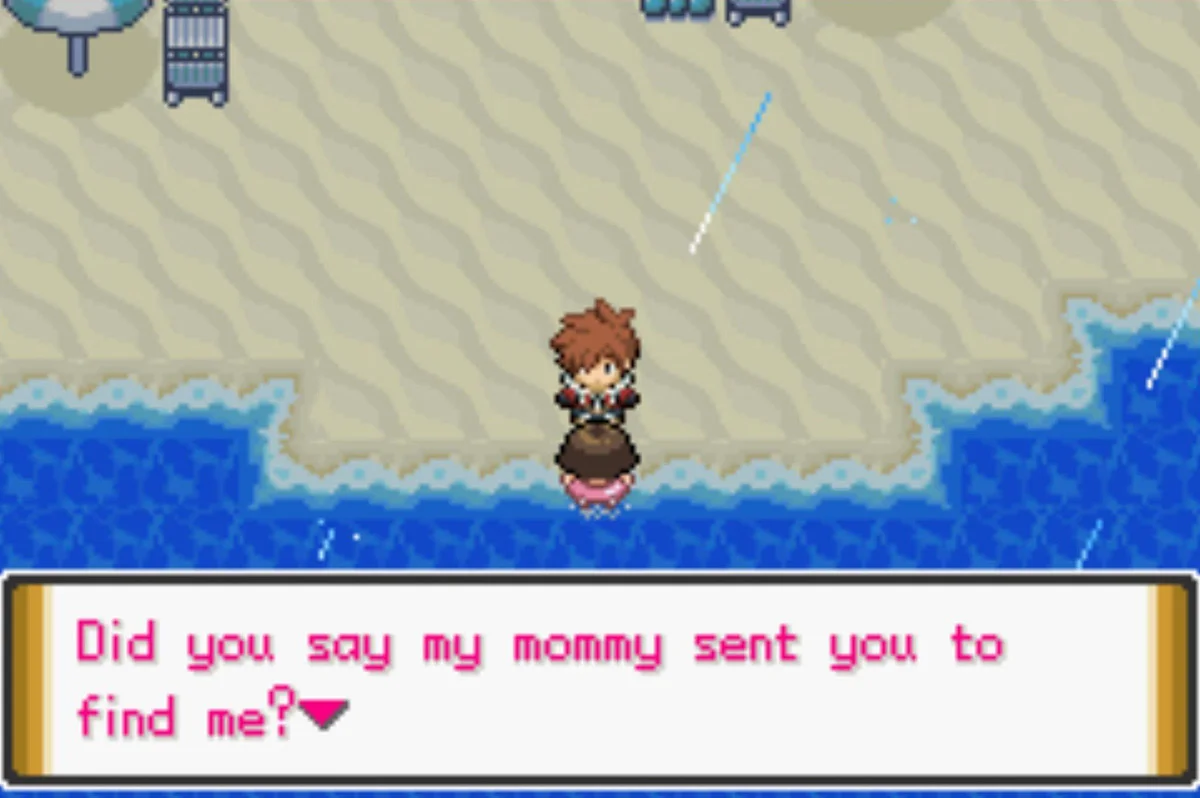 The first location of the girl / Pokémon Unbound