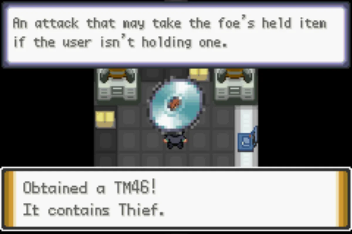 배틀로 얻은 TM / Pokémon Unbound