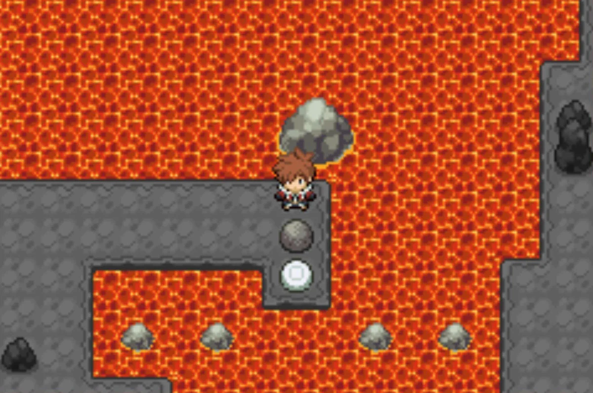 Getting the boulder to the button / Pokémon Unbound