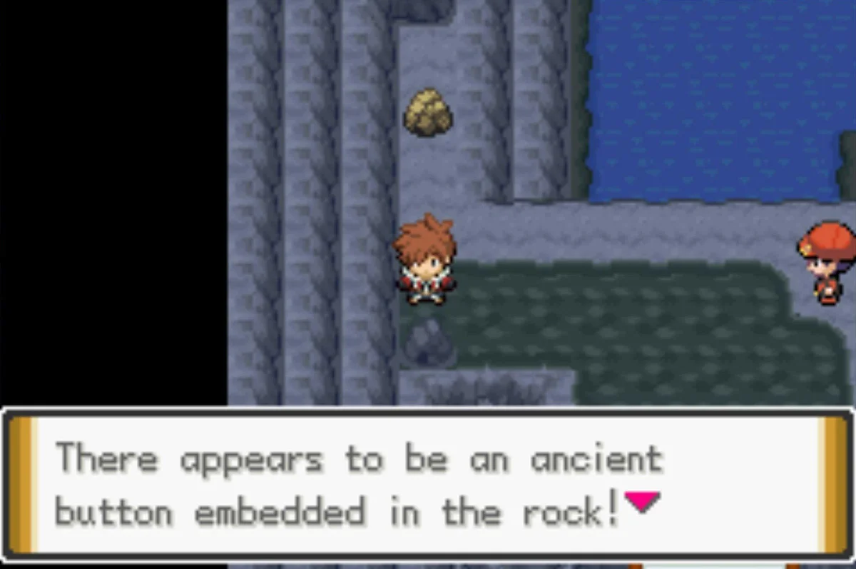 The button in the rock / Pokémon Unbound