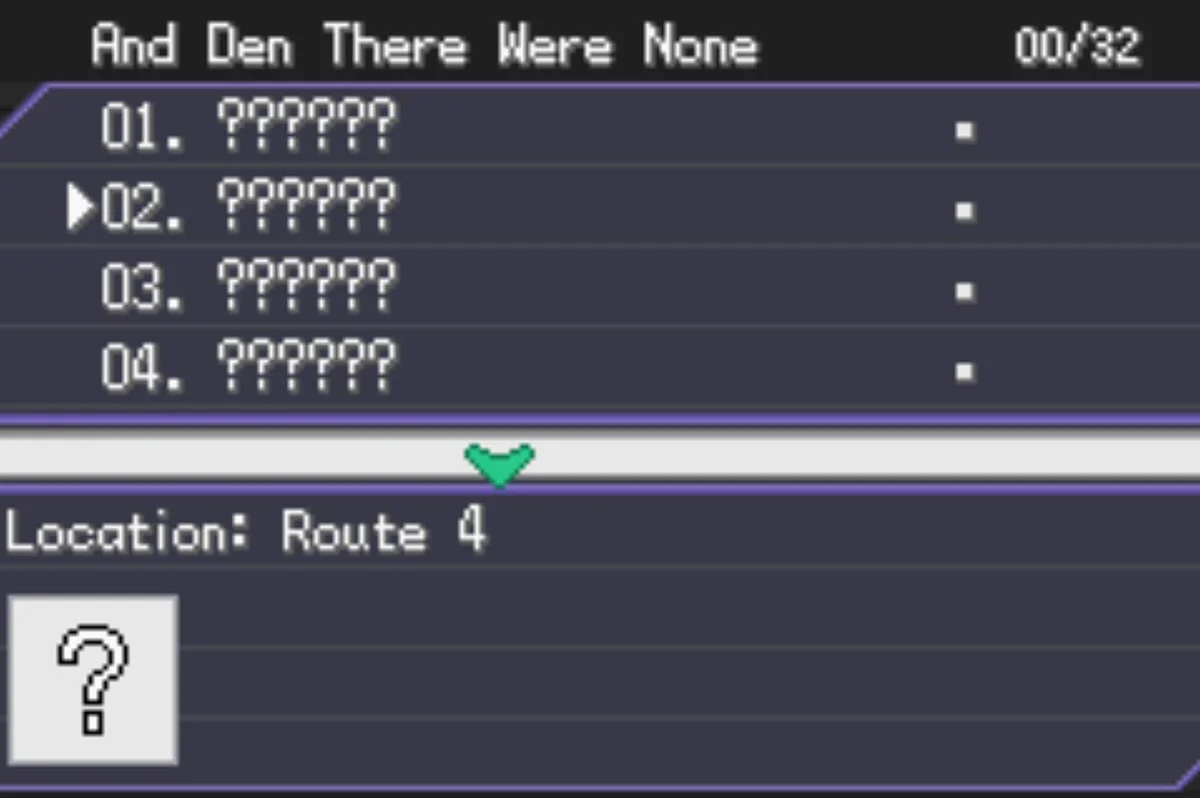 미션 로그로 진행 상황 확인 가능 / Pokémon Unbound