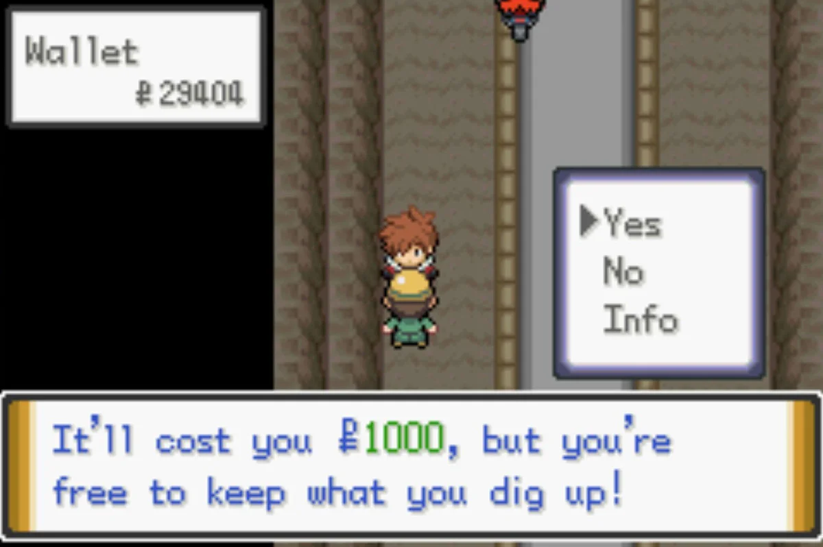 이 구간에서 돈을 내고 채굴 가능 / Pokémon Unbound