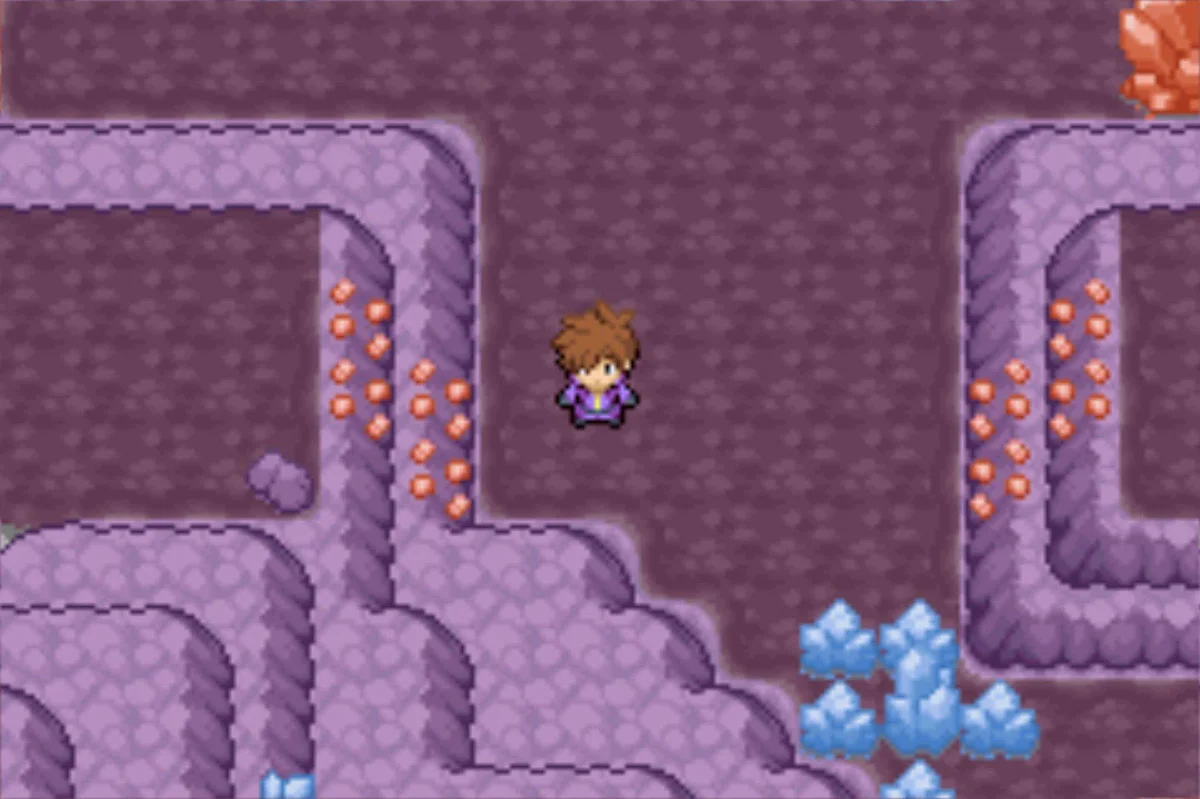 Go back to the orange crystal intersection / Pokémon Unbound