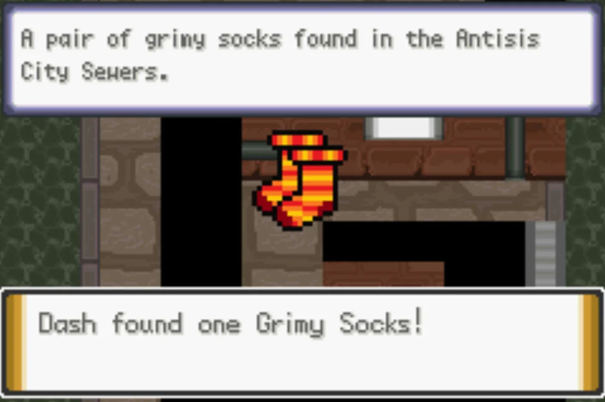 더러운 양말 위치 / Pokémon Unbound