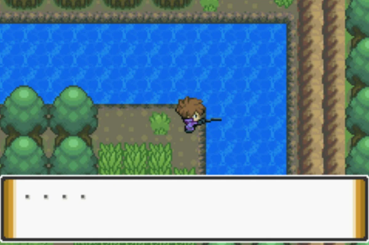 쿠츠 습지 강에서 낚시 중 / Pokémon Unbound