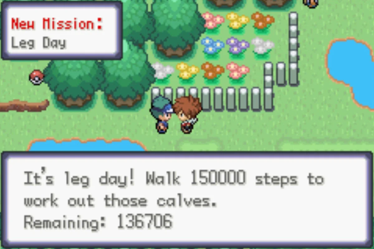 15만 보를 걸으라는 요구