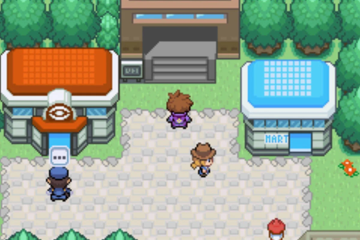 The Battle Frontier gate in Seaport City / Pokémon Unbound