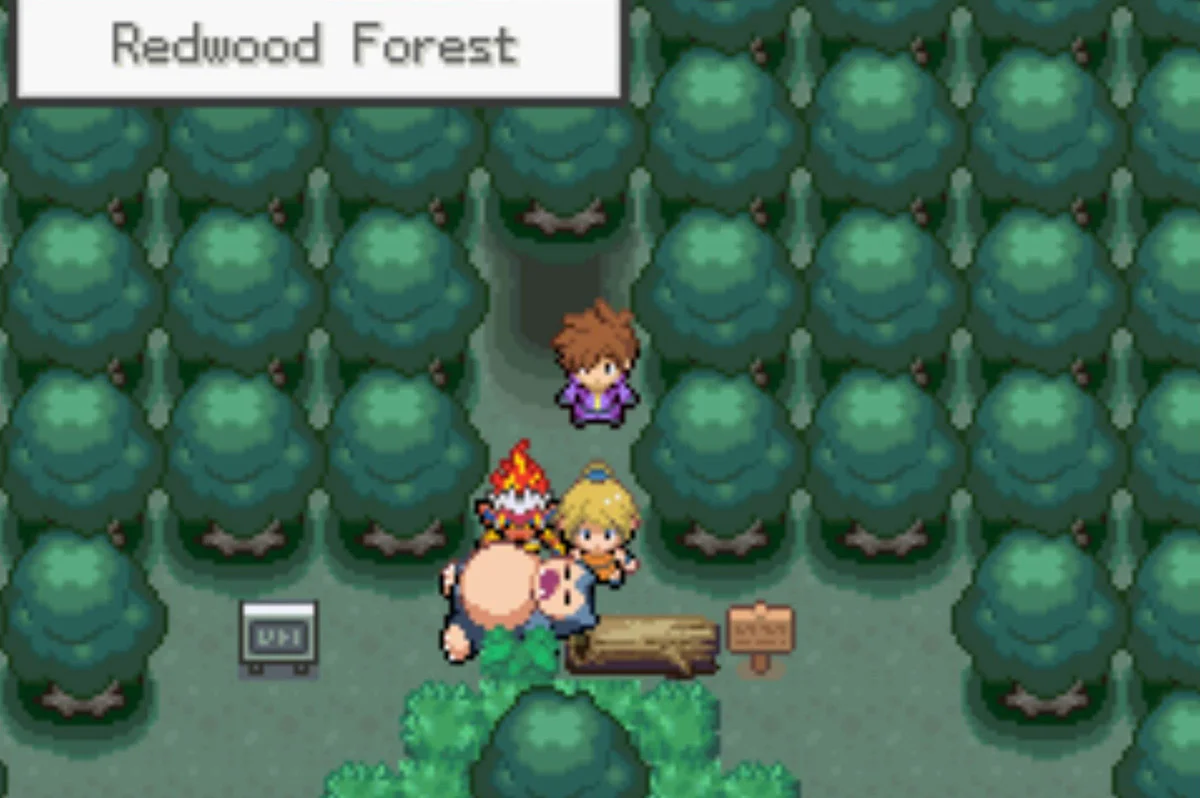 The Redwood Forest entrance / Pokémon Unbound