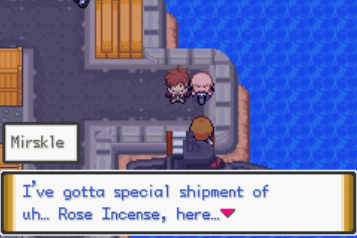 Mirskle hands over the goods / Pokémon Unbound