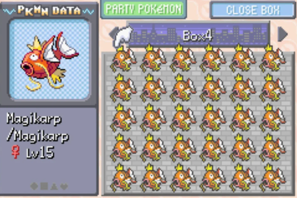 Filling the Box / Pokémon Unbound