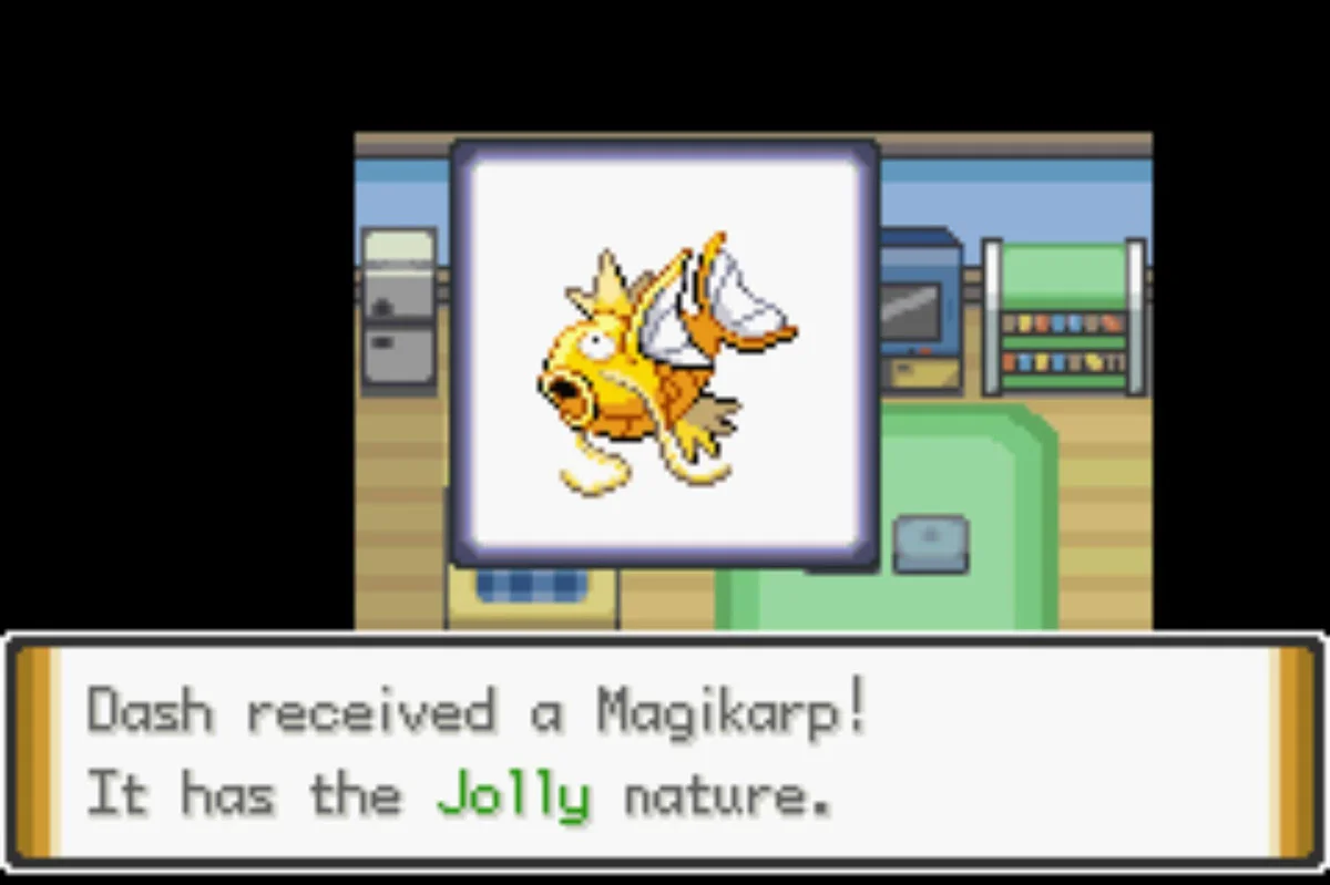 The Shiny Magikarp reward / Pokémon Unbound