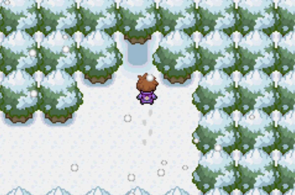 Frozen Forest entrance / Pokémon Unbound