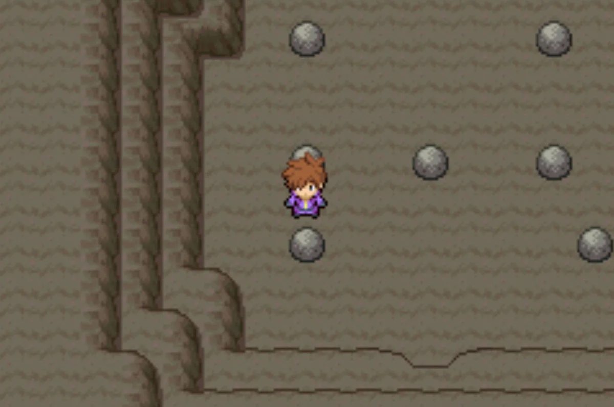 Pushing the same boulder south / Pokémon Unbound