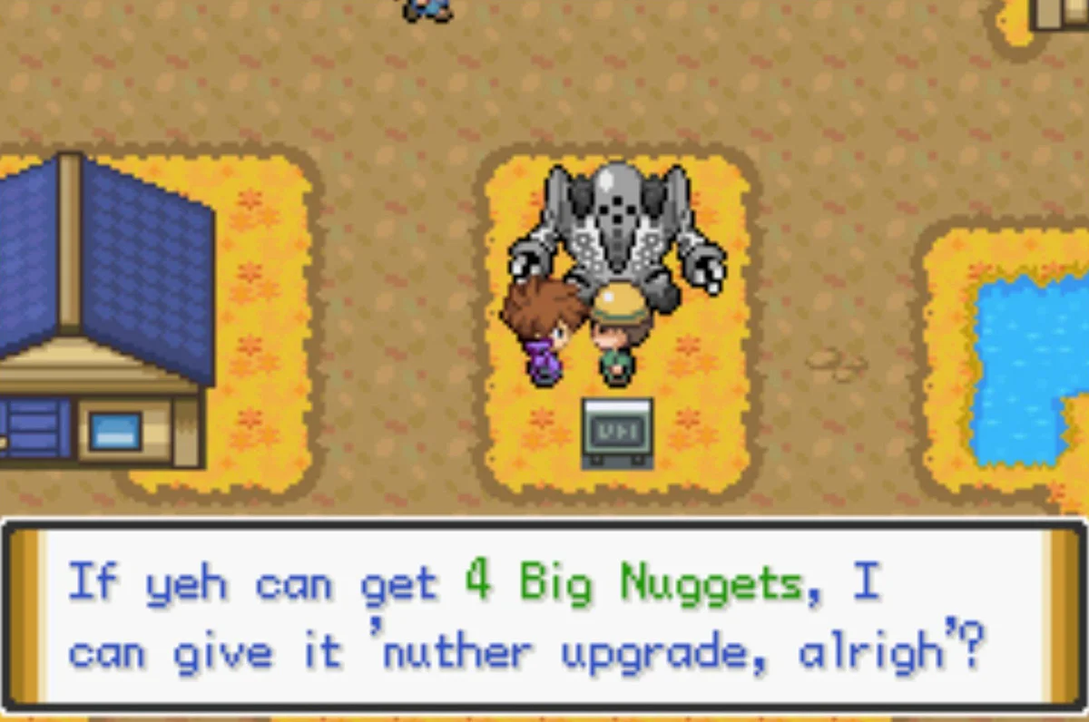Upgrading costs Big Nuggets / Pokémon Unbound