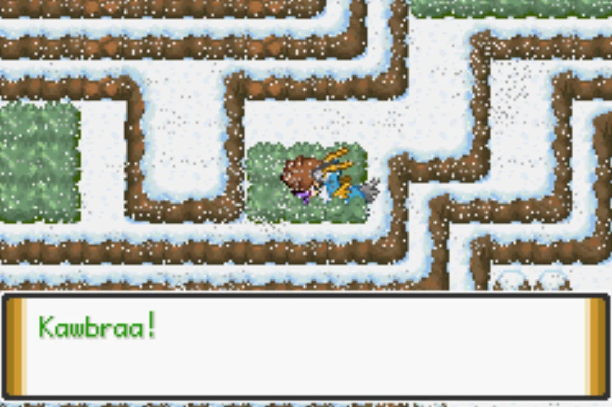 Northeast grassy cliff / Pokémon Unbound