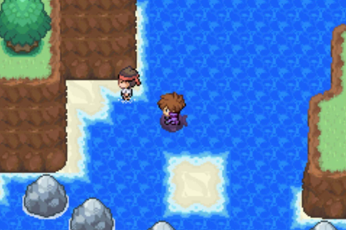 Down the bottom of the central island / Pokémon Unbound