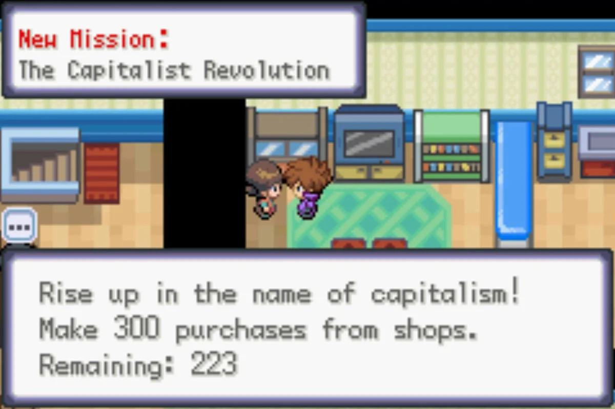 쇼핑을 권하는 직원 / 포켓몬 언바운드