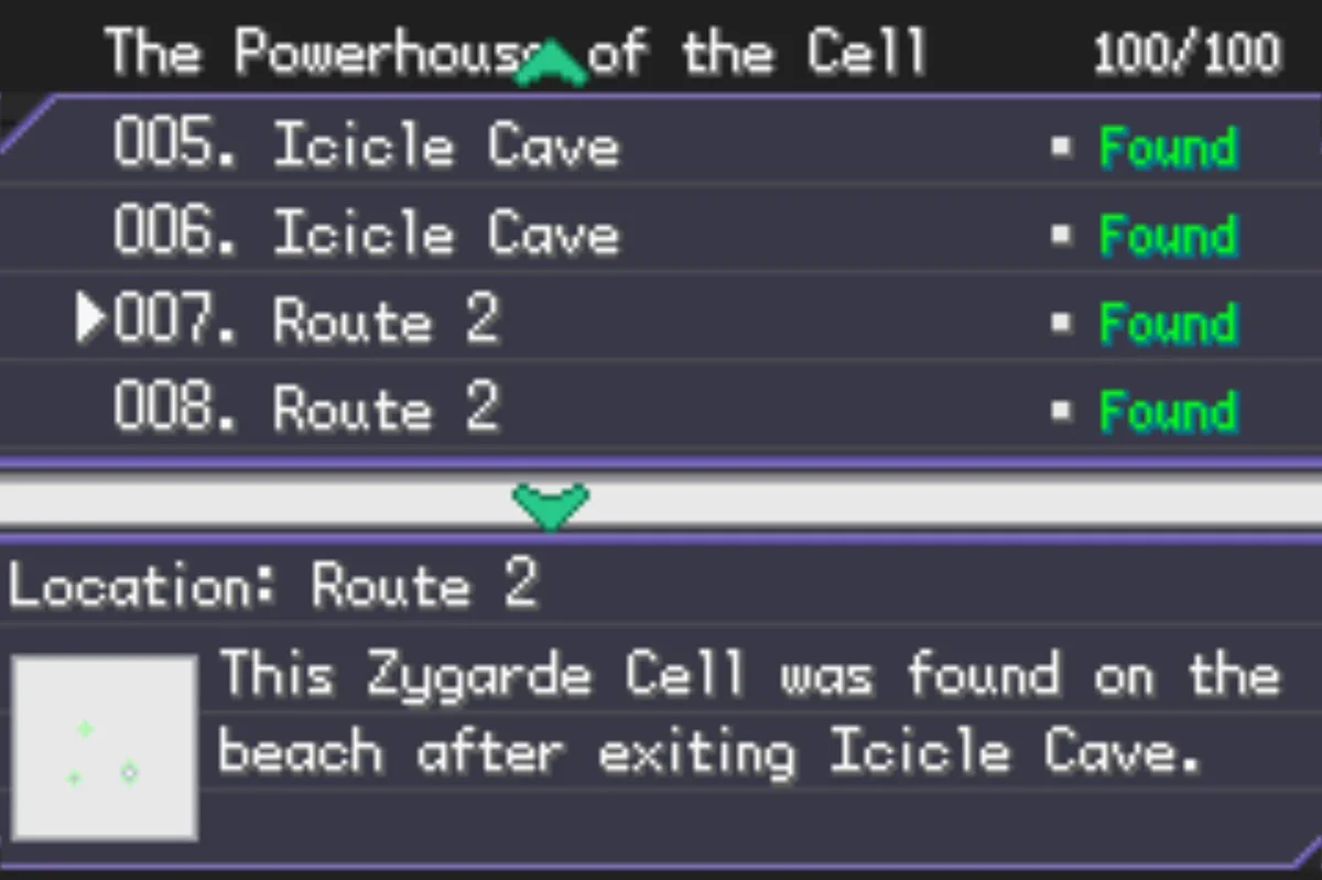 미션 로그가 셀을 추적해 줍니다 / 포켓몬 언바운드