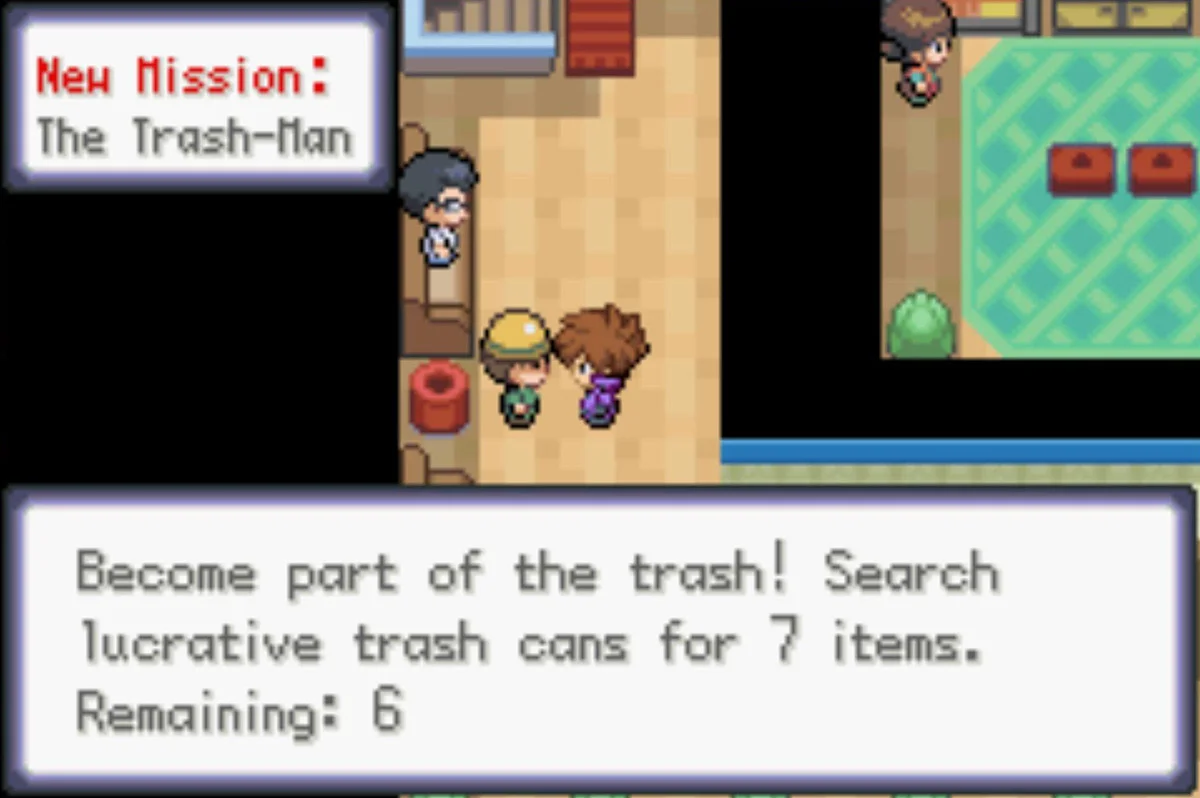 쓰레기통을 뒤지길 원하는 쓰레기 맨 / 포켓몬 언바운드