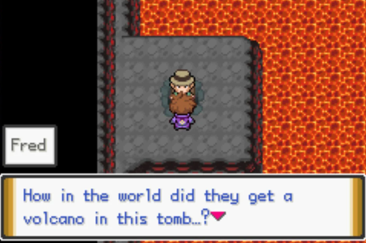 An unexpected volcano / Pokémon Unbound