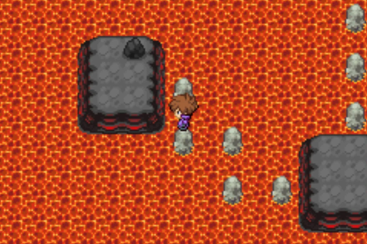 Go left from that island and you’ll see another rock switch / Pokémon Unbound