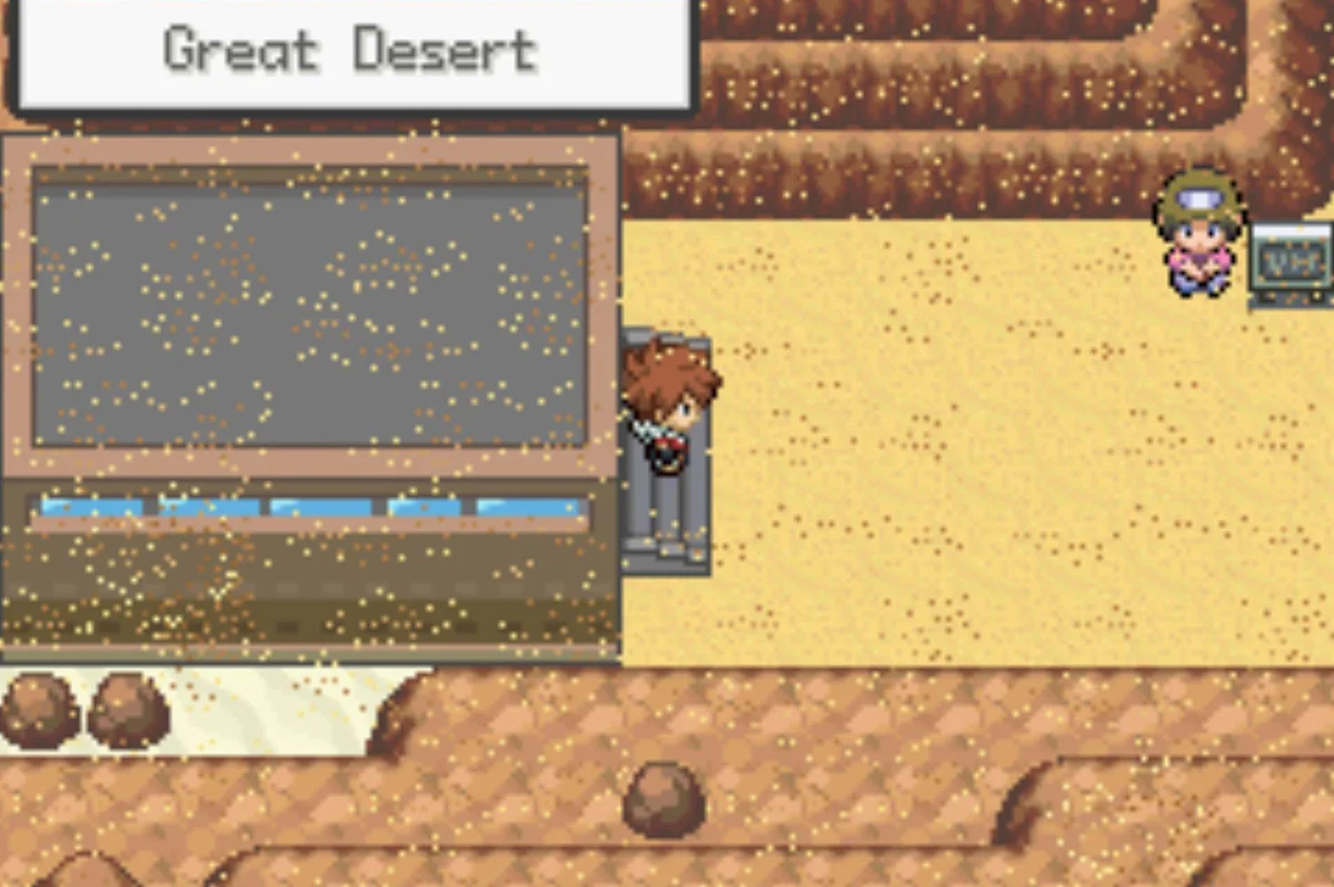The Great Desert entrance / Pokémon Unbound