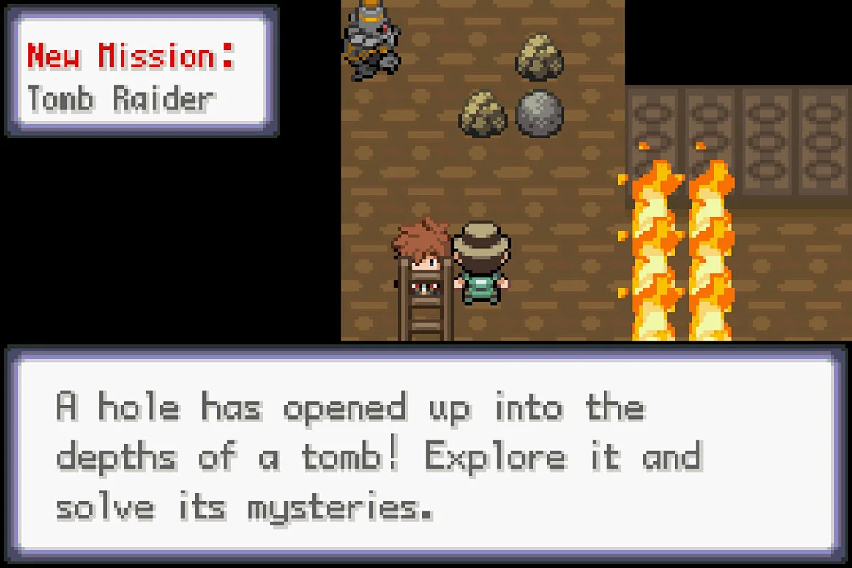 “Tomb Raider” 사이드 미션 시작. / Pokémon Unbound