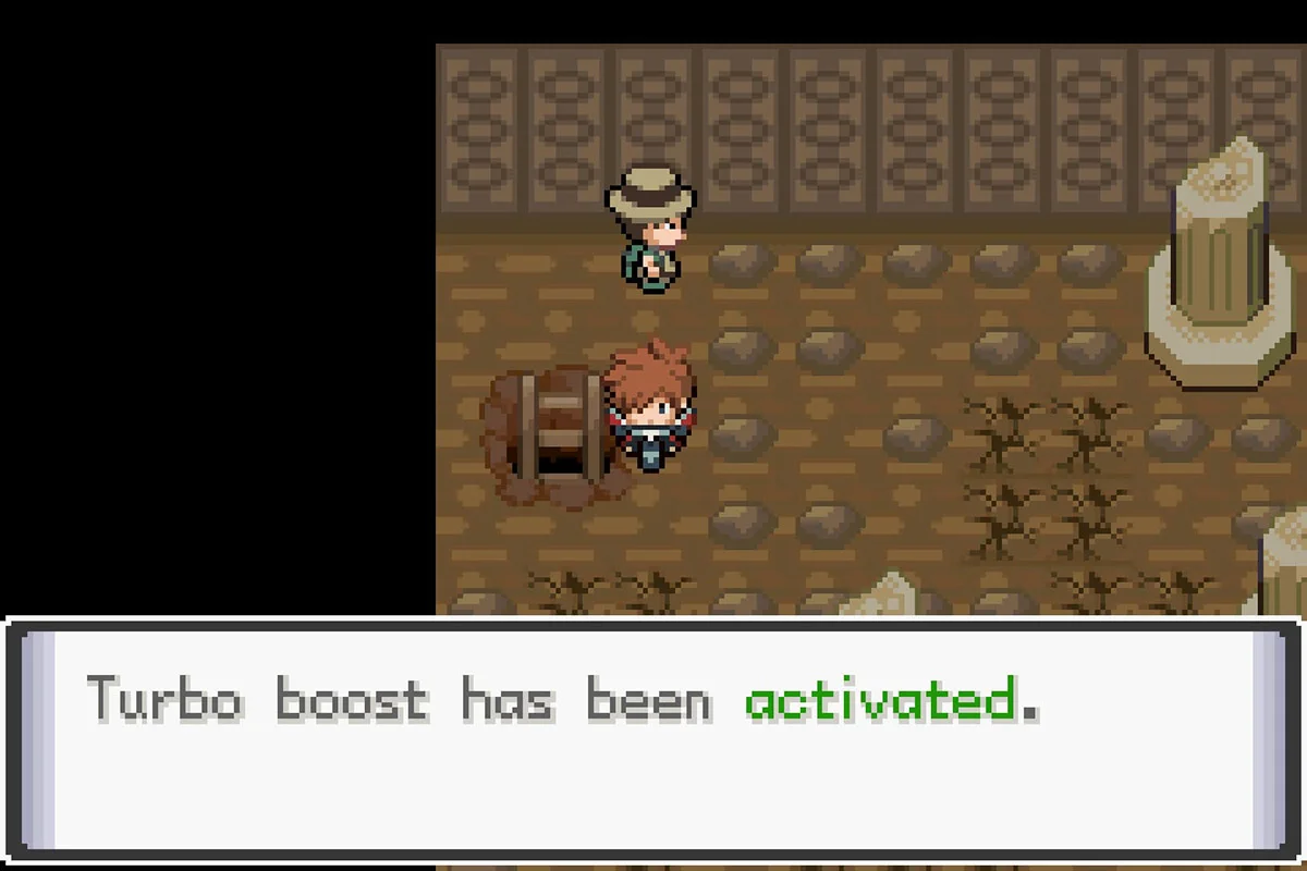 자전거 터보 모드 활성화. / Pokémon Unbound