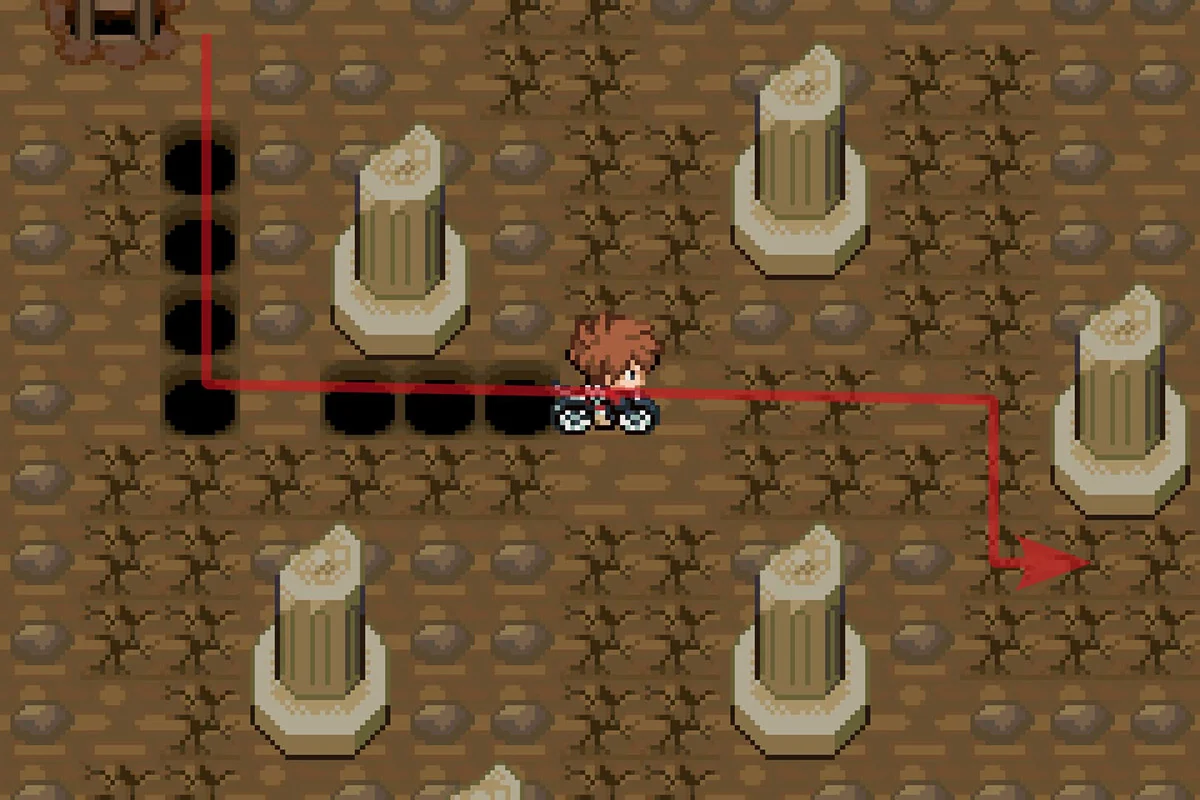 경로를 따라 이동. / Pokémon Unbound