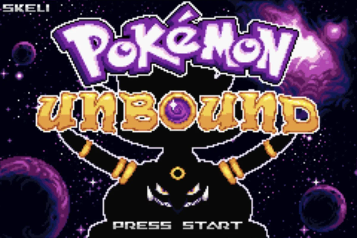 Pokemon Unbound start screen / Pokémon Unbound