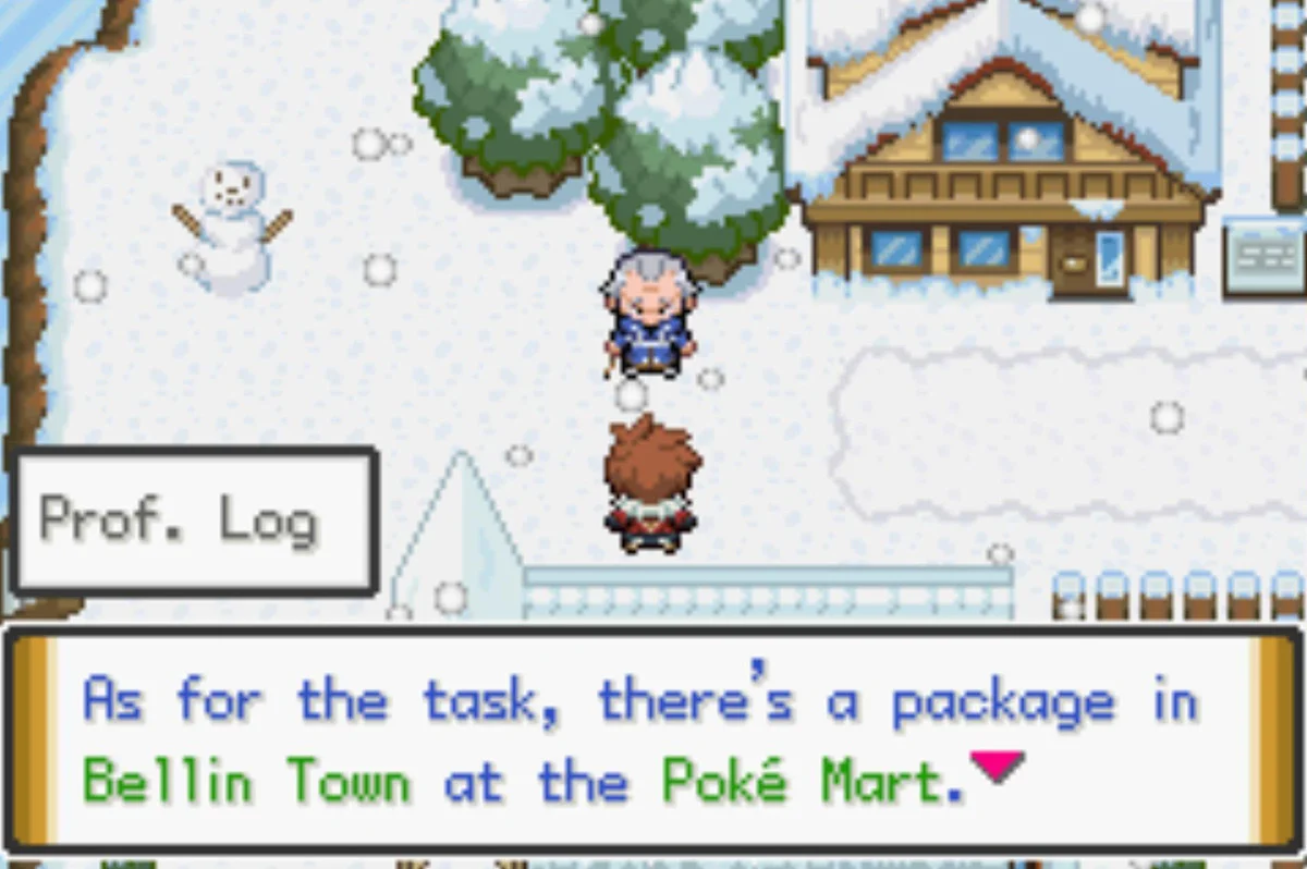 The Professor needs you to pick up a package / Pokémon Unbound