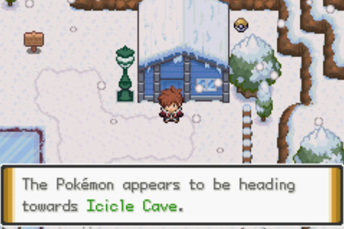 When you leave the house, you’re told which direction it went / Pokémon Unbound